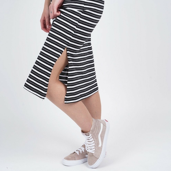NWT Vans Mini Check Tank Midi Striped Dress - Picture 3 of 3